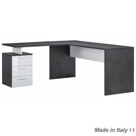 corner desk White glossy  |  Report Italian Style Furniture