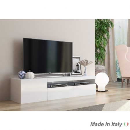 tv stand White glossy Italian Style Furniture