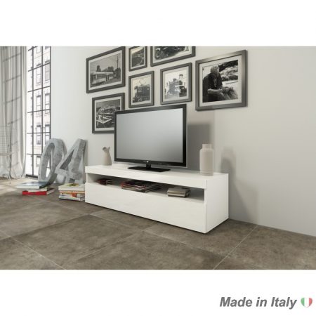 tv stand White glossy Italian Style Furniture