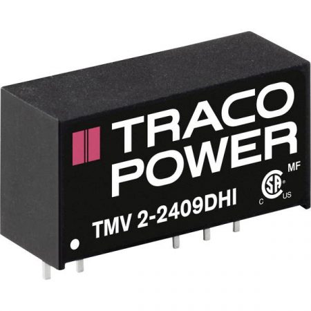 TracoPower TMV 2-1505SHI Convertitore DC/DC da circuito stampato 15 V/DC 5 V/DC 400 mA 1 W Num. uscite: 1 x