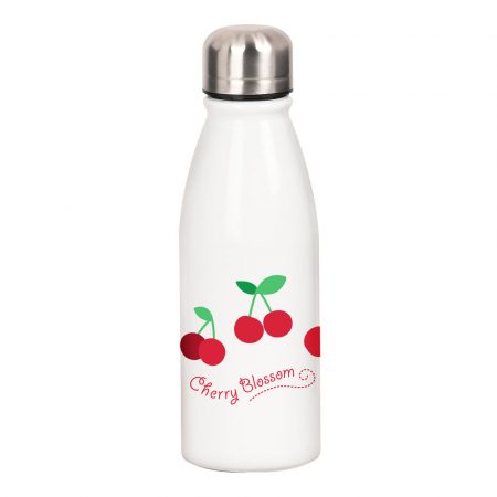 Bottiglia d'acqua Safta Cherry Rosso Bianco Metallo (500 ml)