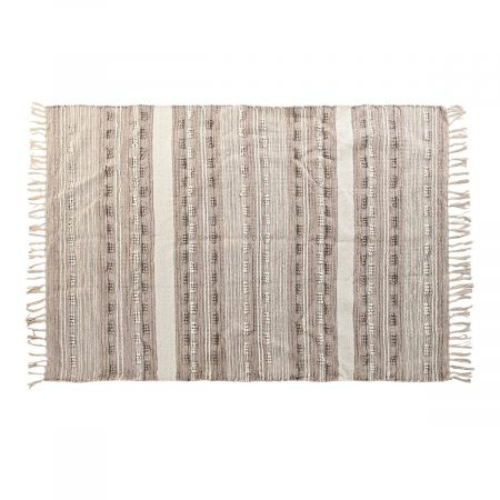 Tappeto DKD Home Decor Frange Boho Poliestere Cotone (120 x 180 cm) Made in Italy Global Shipping