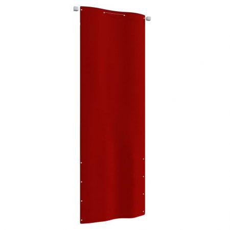 Paravento per Balcone Rosso 80x240 cm in Tessuto Oxford