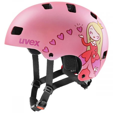 Casco per Bambini Uvex Bicicletta Rosa Unisex Principessa (Ricondizionati A)