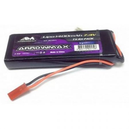 ArrowMax Batteria ricevitore (LiPo) 7.4 V 1400 mAh Stick BEC