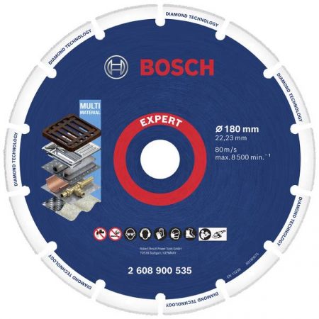 Bosch Accessories 2608900535 EXPERT Diamond Metal Wheel Disco diamantato Diametro 180 mm 1 pz.