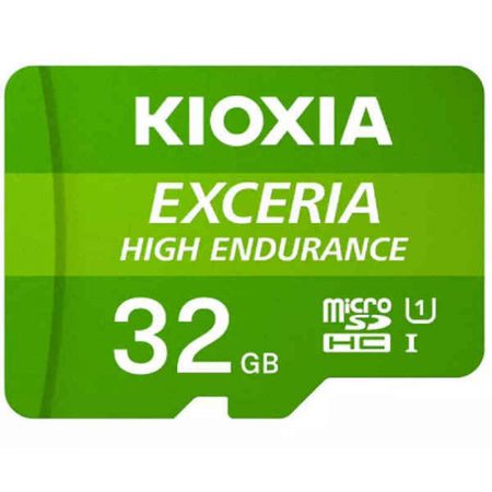 Scheda Di Memoria Micro SD con Adattatore Kioxia Exceria High Endurance Classe 10 UHS-I U3 Verde
