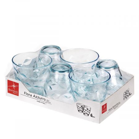 Set di Bicchieri Bormioli Rocco 6 Unità Azzurro Vetro (260 ml)