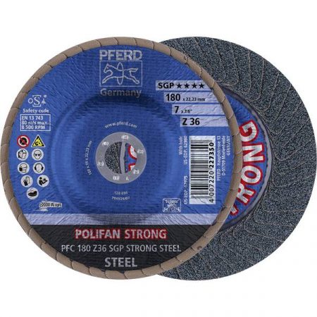 PFERD 67788080 POLIFAN-disco PFC 180 Z 36 Z SGP STRONG STEEL Diametro 180 mm 10 pz.