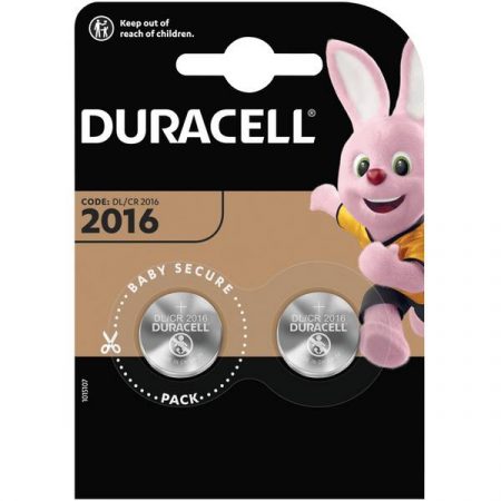 Duracell Elektro 2016 Batteria a bottone CR 2016 Litio 90 mAh 3 V 2 pz.