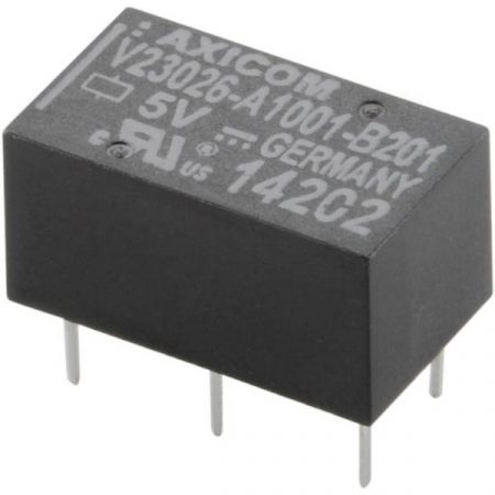 TE Connectivity V23026-A1001-B201 Relè per PCB 5 V/DC 1 A 1 scambio 1 pz.