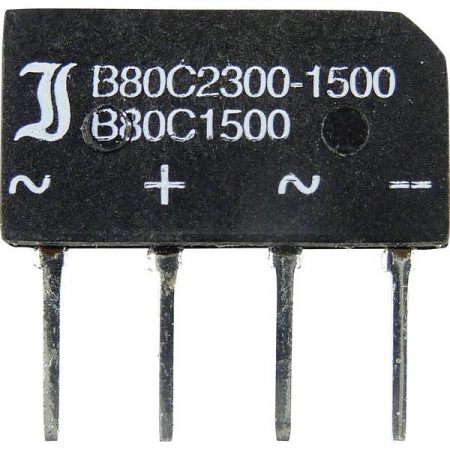 TRU COMPONENTS TC-B40C1500B Ponte raddrizzatore SIL-4 80 V 2.3 A Monofase