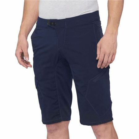 Pantaloni Corti Sportivi da Uomo 100 % Ridecamp Blu Marino