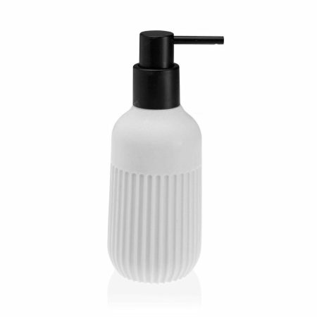 Dispenser di Sapone Versa Stria Bianco Plastica Resina (6