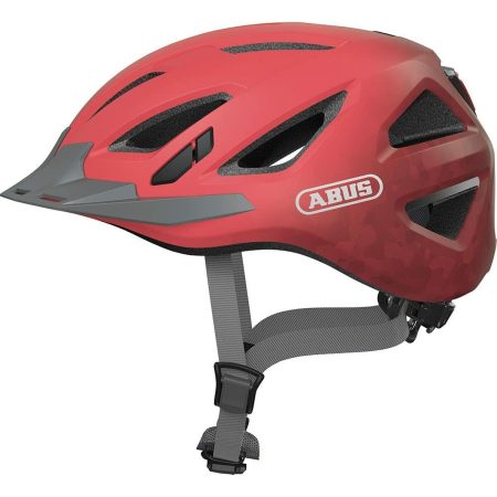 Casco da Ciclismo per Adulti ABUS Urban-I 3.0 51-55 cm Rosso Visiera (Ricondizionati A+)