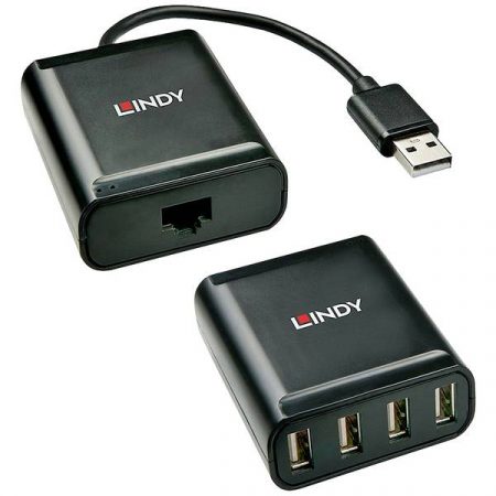 LINDY USB 2.0 USB Extender su cavo di rete RJ45