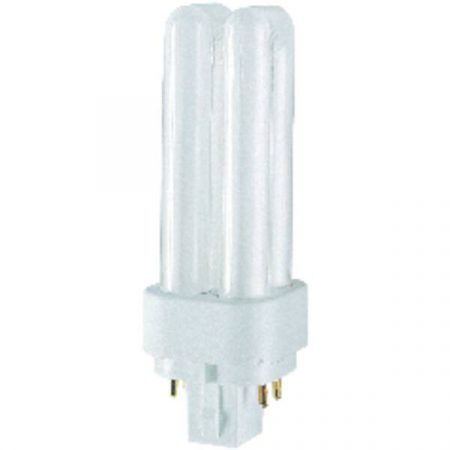Osram Dulux D/E plus Lampada a risparmio energetico G24q-1 10 W Bianco freddo A forma tubolare