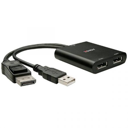 LINDY 38427 Mini-DisplayPort / USB / DisplayPort Convertitore [2x Spina Mini DisplayPort
