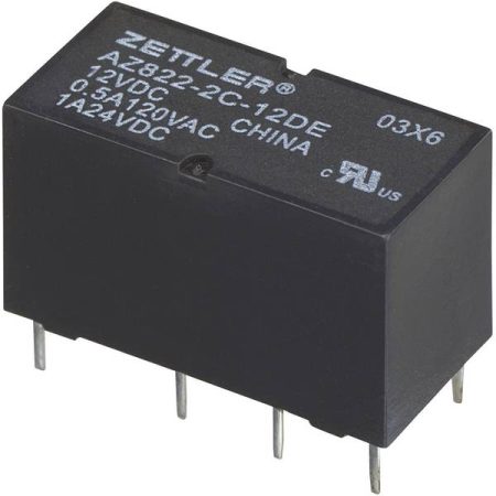 Zettler Electronics AZ822-2C-6DSE Relè per PCB 6 V/DC 2 A 2 scambi 1 pz.