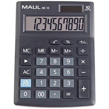 Maul MC 10 Calcolatrice da tavolo Nero Display (cifre): 10 a batteria