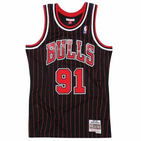 Maglietta da basket Mitchell & Ness Chicago Bulls Dennis Rodman Nero