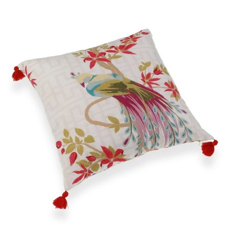 Cuscino Versa Rosa Uccello Poliestere (45 x 45 cm) Made in Italy Global Shipping