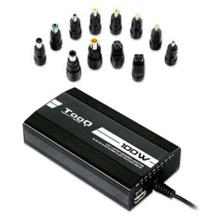Caricabatterie Portatile TooQ TQLC-100BS01M LED 100W Nero