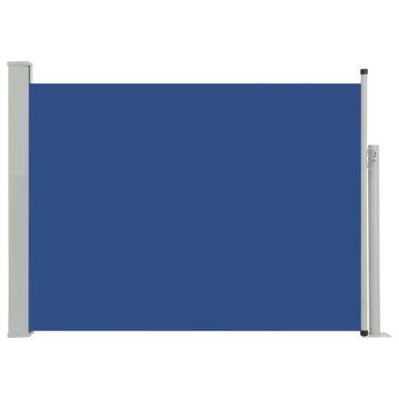Tenda Laterale Retrattile per Patio 100x500 cm Blu