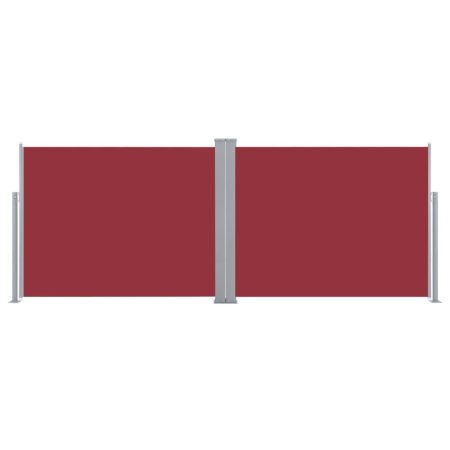 Tenda da Sole Laterale Retrattile Rossa 140x1000 cm