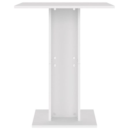 Tavolo da Bistrot Bianco 60x60x75 cm in Legno Multistrato