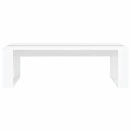 Tavolino da Salotto Bianco 110x50x35 cm in Truciolato