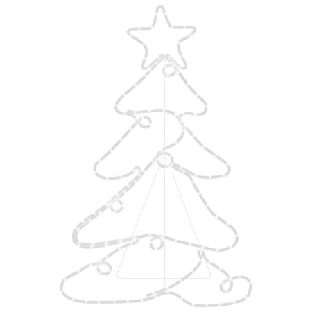 Figura Albero di Natale con 144 LED