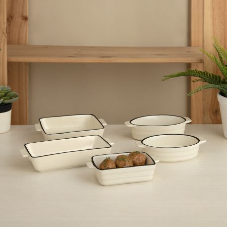 Pentola Quid Cocco Ovalada Ceramica Bianco (18 x 11 x 4 cm) (Pack 12x)