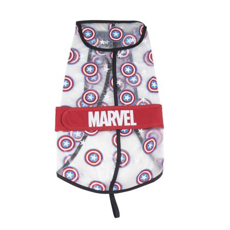 Impermeabile per Cani The Avengers Trasparente Rosso M Made in Italy Global Shipping