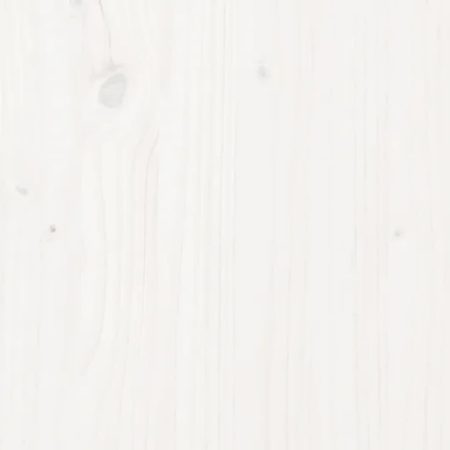 Testiera per Letto Bianca 141x4x100 cm Legno Massello di Pino