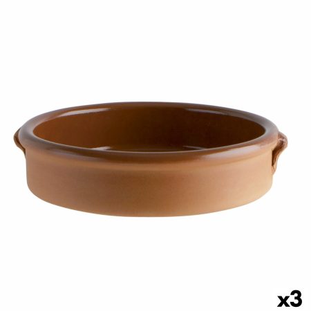Pentola Ceramica Marrone (36 cm) (3 Unità)