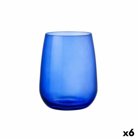 Bicchiere Bormioli Rocco Restaurant Cobalto Azzurro Vetro (430 ml) (6 Unità)