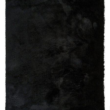 Tappeto shaggy WHISPER colore nero stile glamour 120x170 benuta