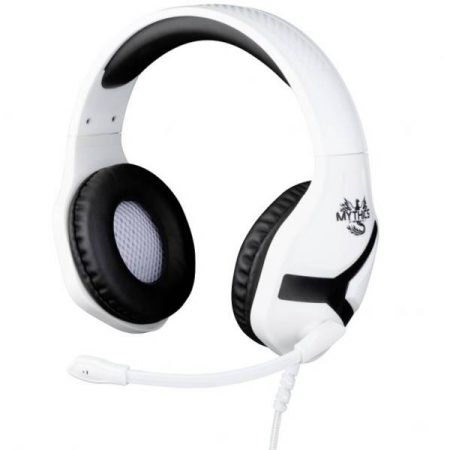 Konix NEMESIS PS5 HEADSET Gaming Cuffie Over Ear via cavo Stereo Nero/Bianco regolazione del volume
