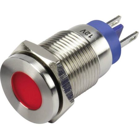 TRU COMPONENTS 1302101 Luce di segnalazione a LED Rosso 12 V/DC 1 pz. GQ16F-D/R/12V/S