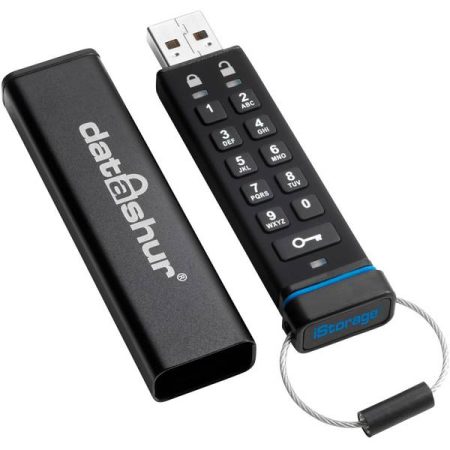 iStorage datAshur® Chiavetta USB 4 GB Nero IS-FL-DA-256-4 USB 2.0