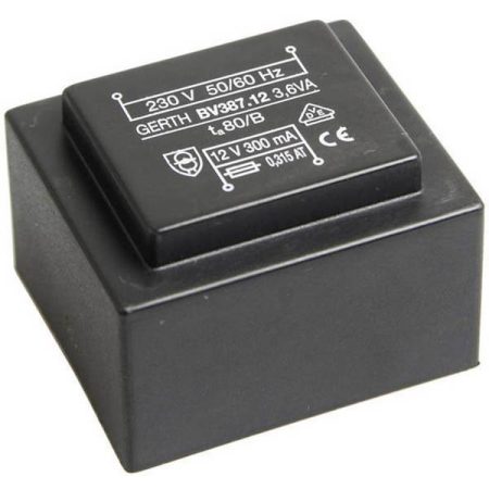 Gerth PTG384802 Trasformatore per PCB 1 x 230 V 2 x 24 V/AC 3.60 VA 75 mA