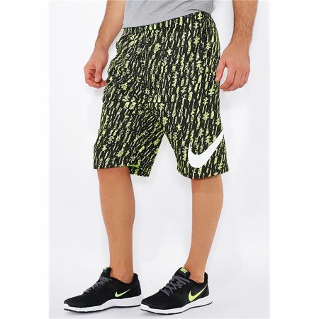 Pantaloni Corti Sportivi da Uomo Nike Flow Verde Nero
