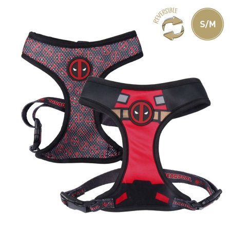Imbracatura per Cani Deadpool Nero S/M Made in Italy Global Shipping