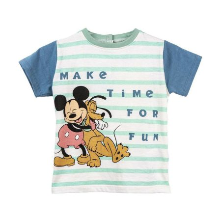 Maglia a Maniche Corte Mickey Mouse Per bambini Multicolore