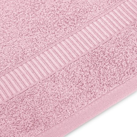 Asciugamano AVIUM colore cipria rosa stile classico 70x130 ameliahome