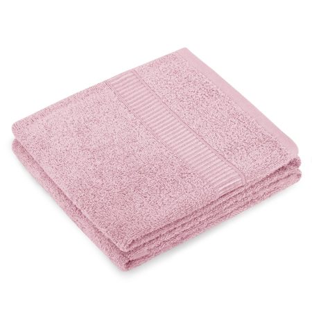 Asciugamano AVIUM colore cipria rosa stile classico 70x130 ameliahome