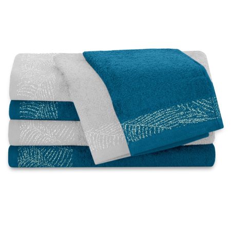 Asciugamano BELLIS colore blu stile classico 2*30x50+2*50x90+2*70x130 ameliahome