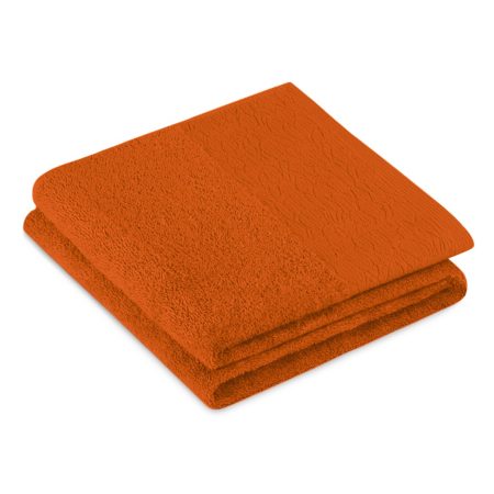 Asciugamano FLOS colore rame stile classico 70x130 ameliahome