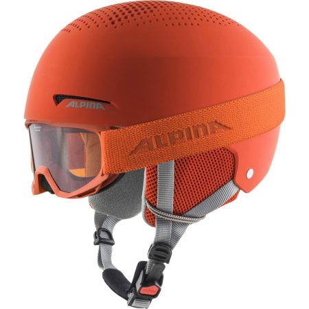 Casco da sci Alpina ZUPO PINEY 48-52 cm Arancio Per bambini (Ricondizionati A)